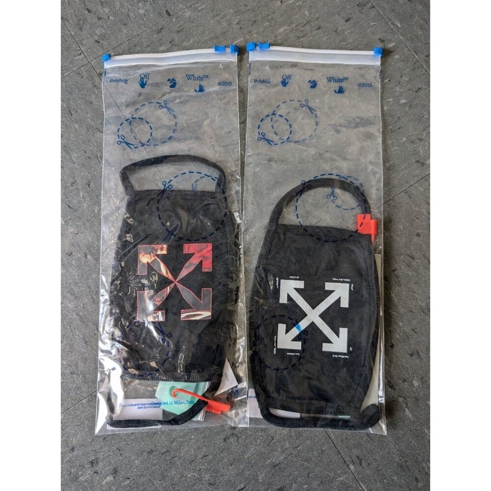 Off-White Face Mask 100% Authentic “Black Caravaggio Mask" and Arrow Mask